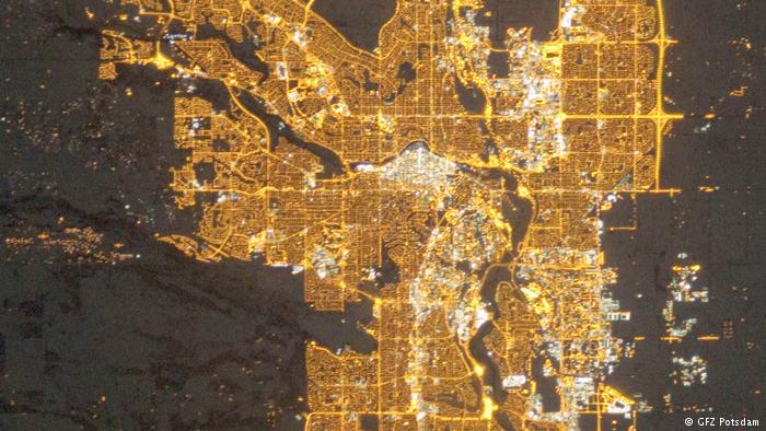 Kanada, Lichtverschmutzung Calgary 2010 (GFZ Potsdam)